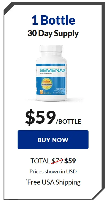 semenax 1 bottle price