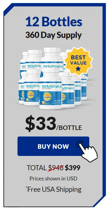 semenax 12 bottles price